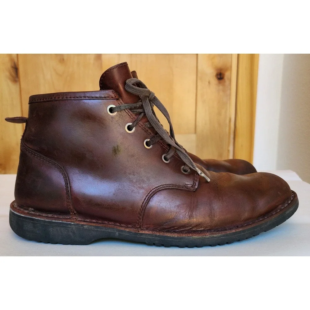 Danner Sz 10 Brown Leather Wolf Creek Chukka Boots 32671 Work Wear Blue Collar